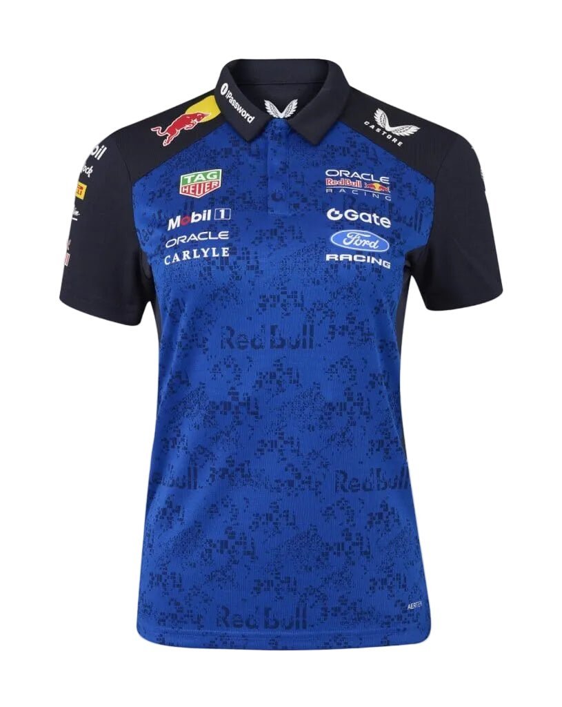 Polo Del Equipo Red Bull Racing F1 2026 Para Mujer - Azul/Azul Marino