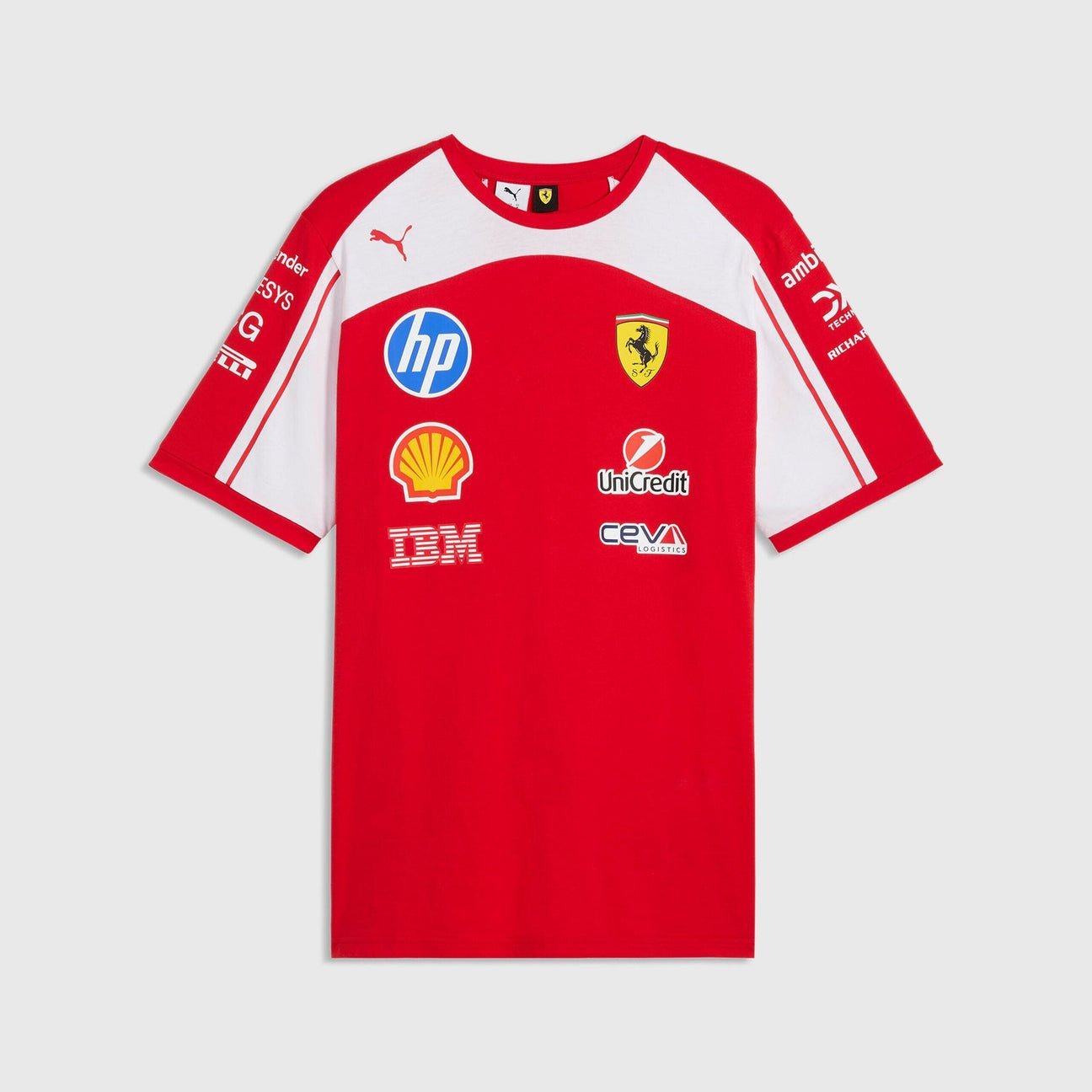 Camiseta Del Equipo Scuderia Ferrari F1 2026 Para Mujer - Rojo Puma
