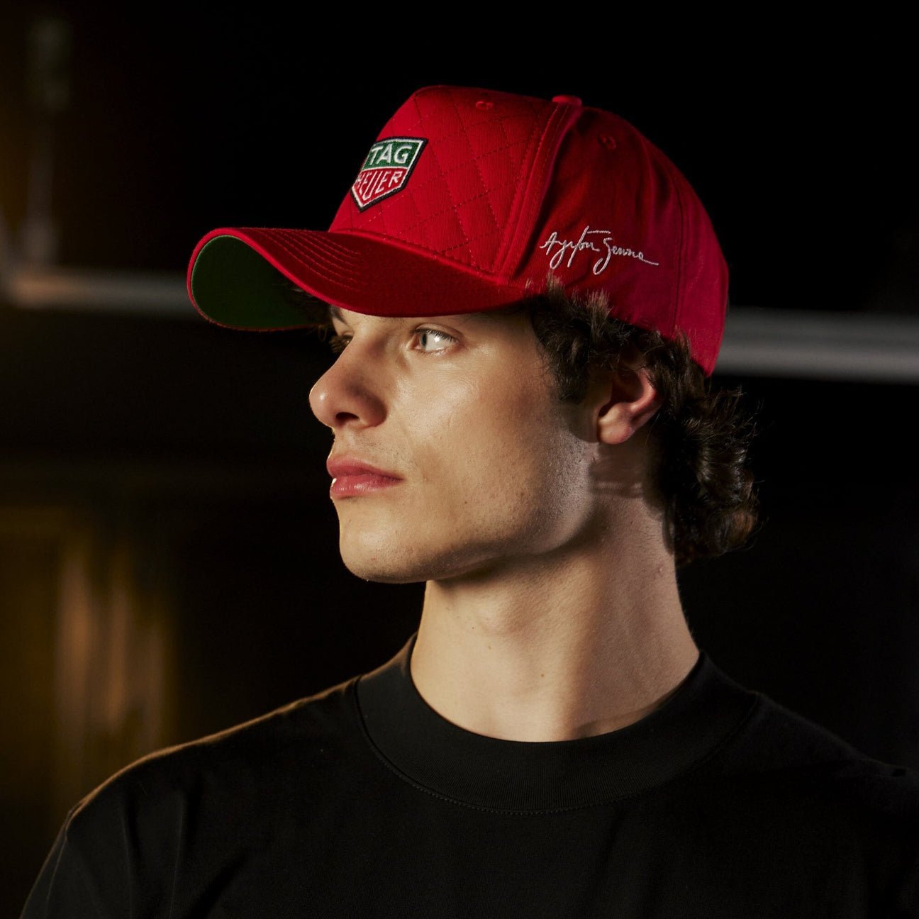 Ayrton Senna F1 X Tag Heuer Quilted Race Hat - Red